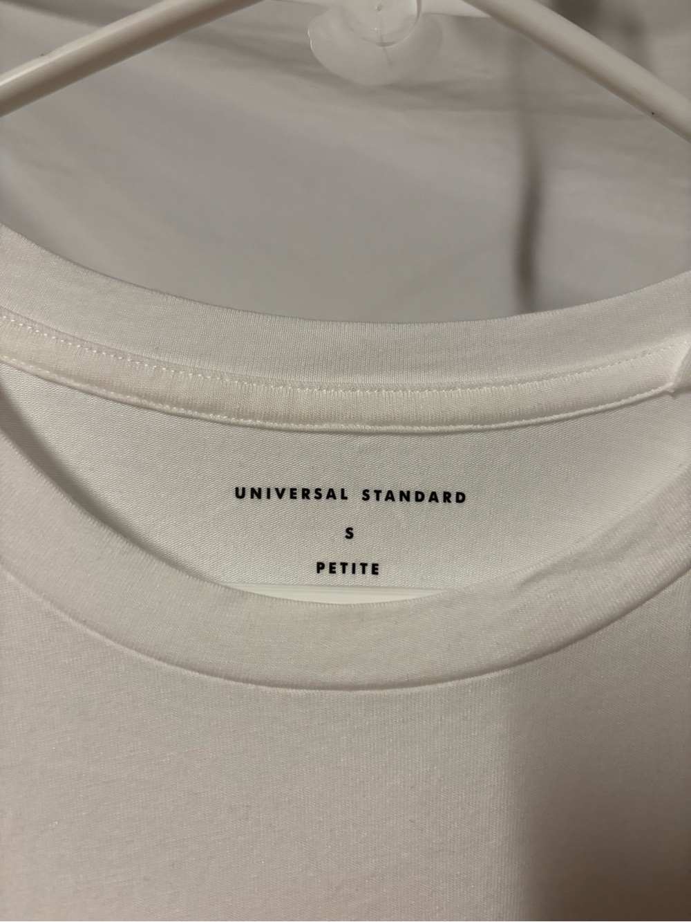 Universal Standard White Crewneck Tee - Petite S NWT
